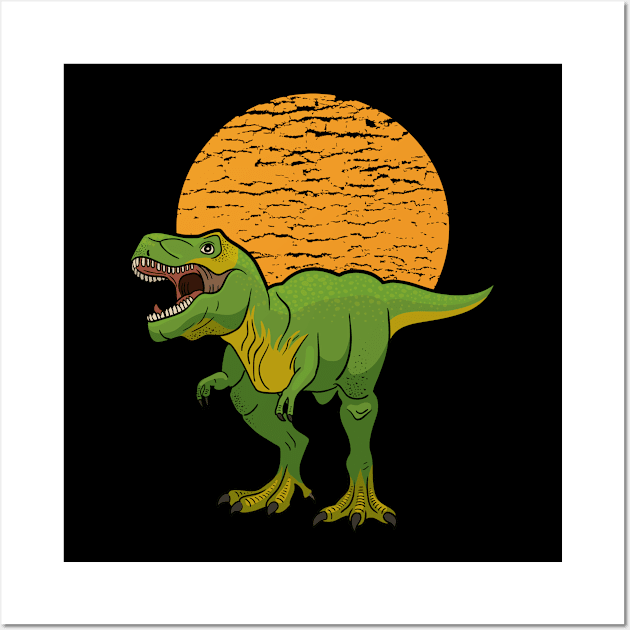 Tyrannosaurus I Kids I Dino I Dinosaur I Tyrannosaurus Wall Art by Shirtjaeger